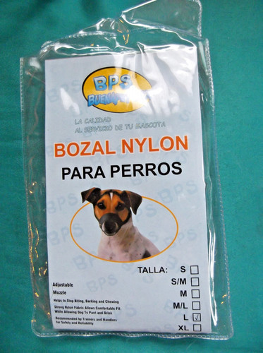 Maulkorb nylon beisskorb - maulkorb, gr.l